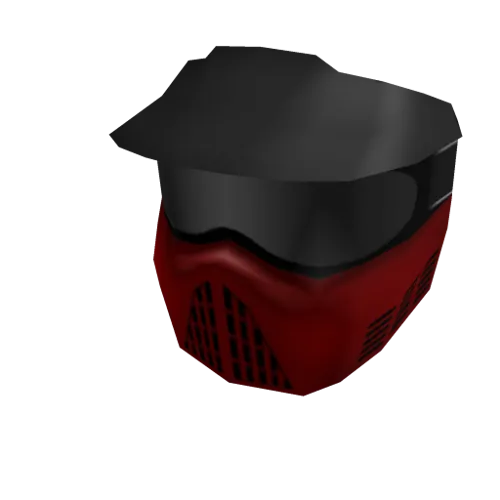 Red Paintball Mask