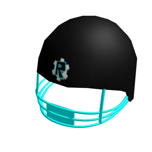 Cyan Football Helmet