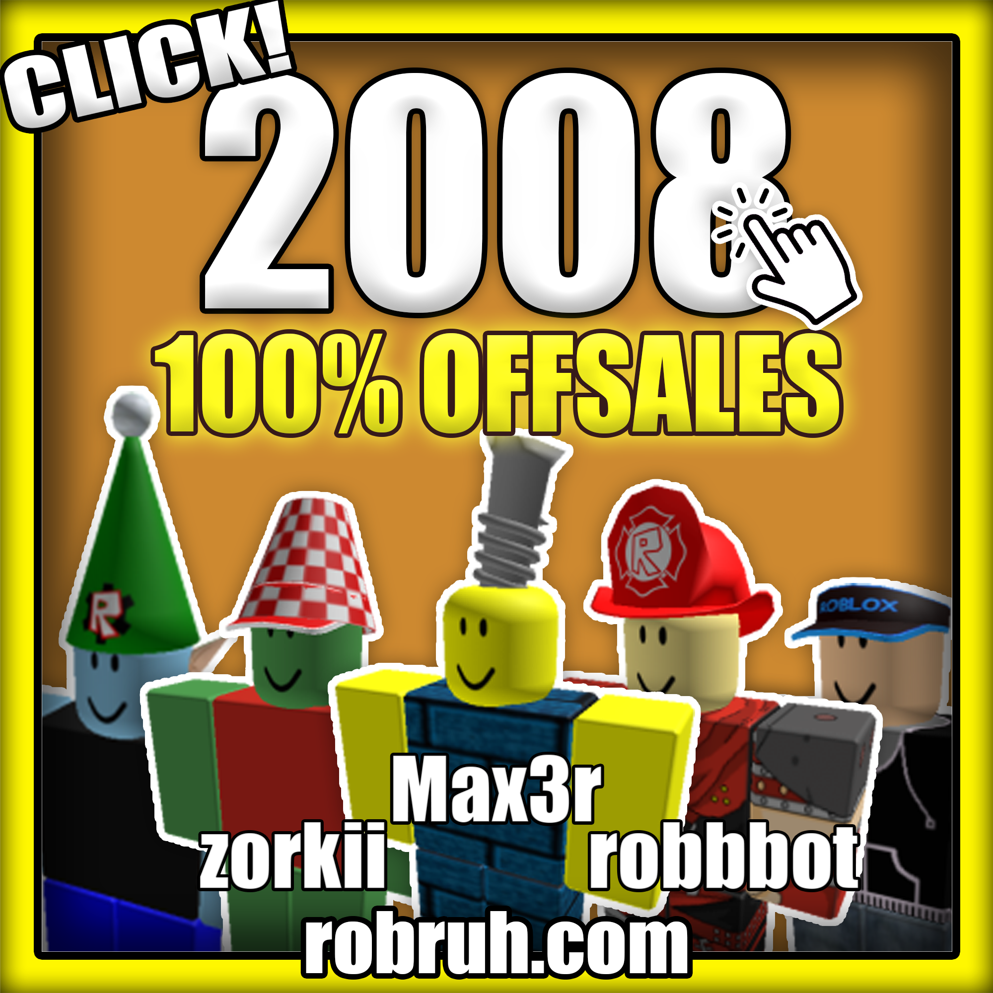 robruh 2008 ROBLOX account with at least one guaranteed offsale item