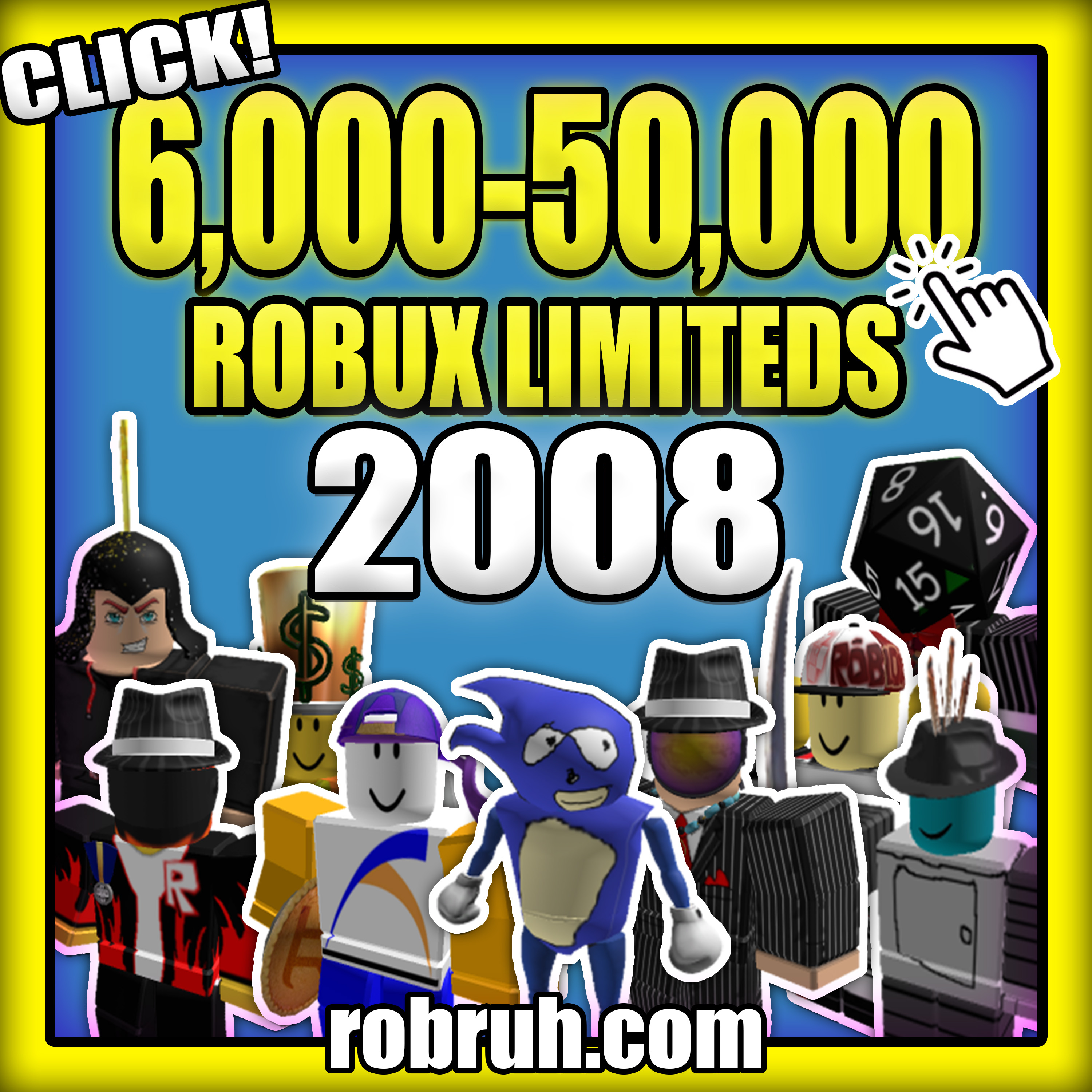 robruh 2008 ROBLOX account that's rich in limiteds