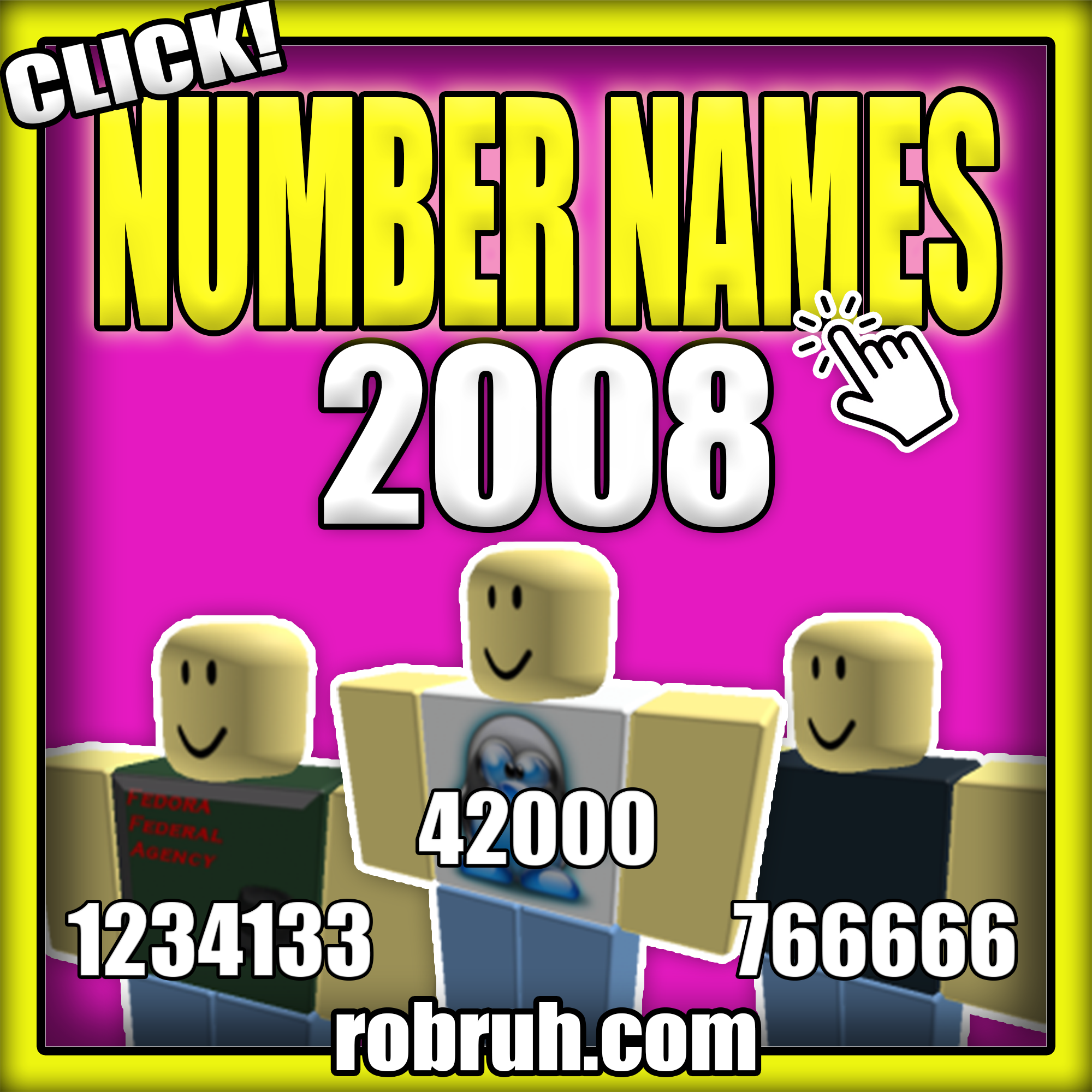 robruh ROBLOX account guaranteed to have a name that only has numbers!